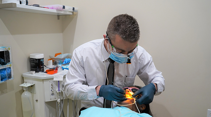 Dr Pavel Ivanov Doing Orthodontic Treatment Dr Pavel Ivanov Doing Orthodontic Treatment